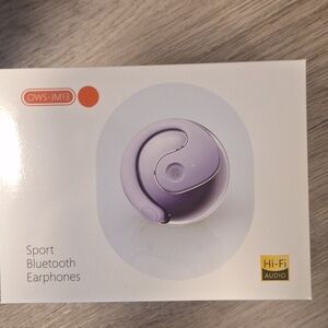 Pink wireless earphone